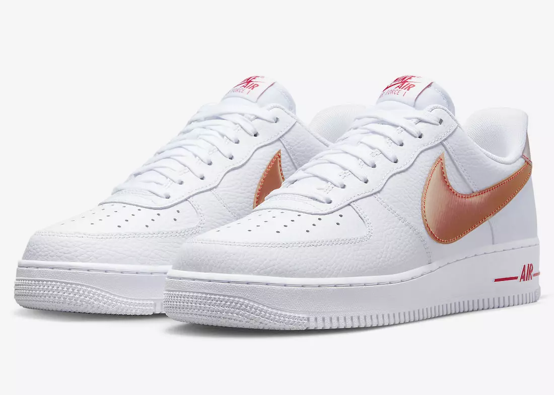 Nike Air Force 1 Бага Цагаан Улбар шар өнгийн Jumbo Swoosh худалдаанд гарсан огноо