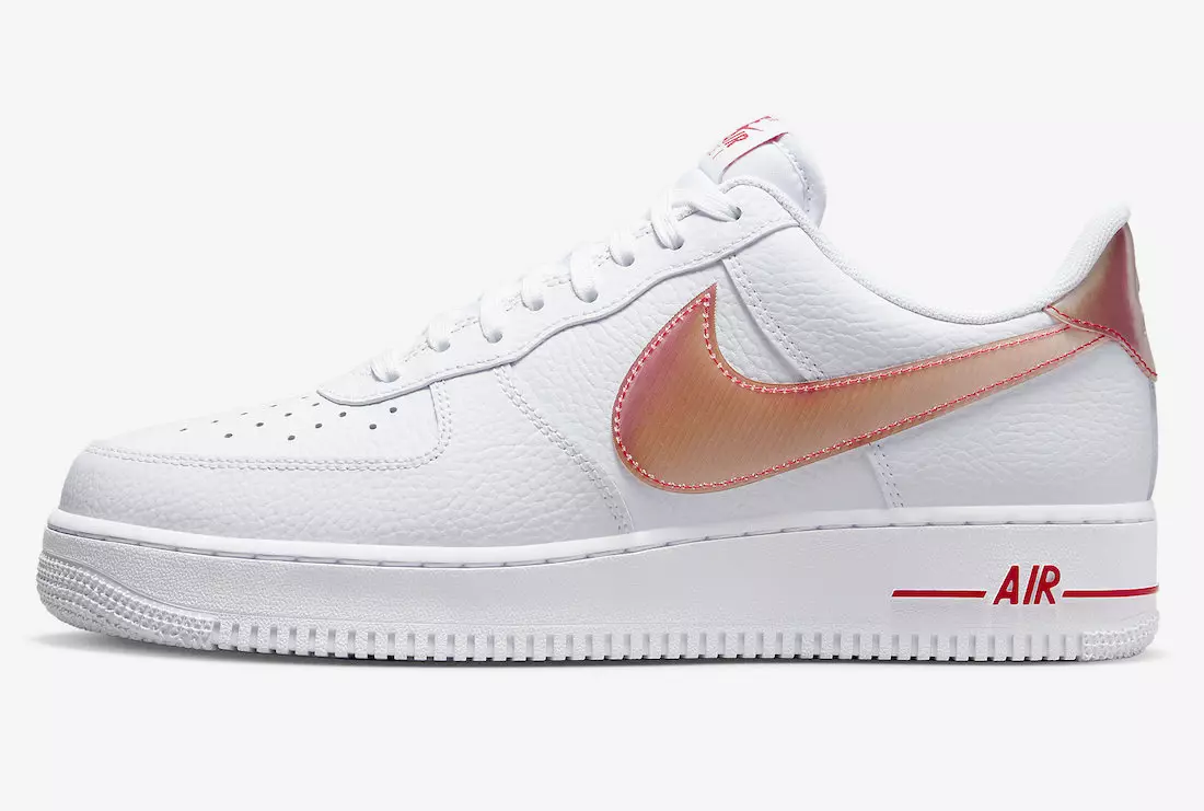 Nike Air Force 1 Low White Orange Jumbo Swoosh útgáfudagur