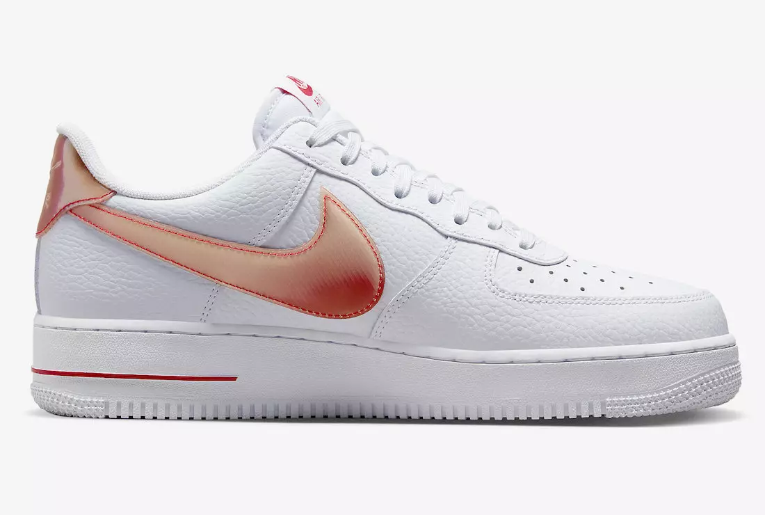 Nike Air Force 1 Low White Orange Jumbo Swoosh Megjelenés dátuma