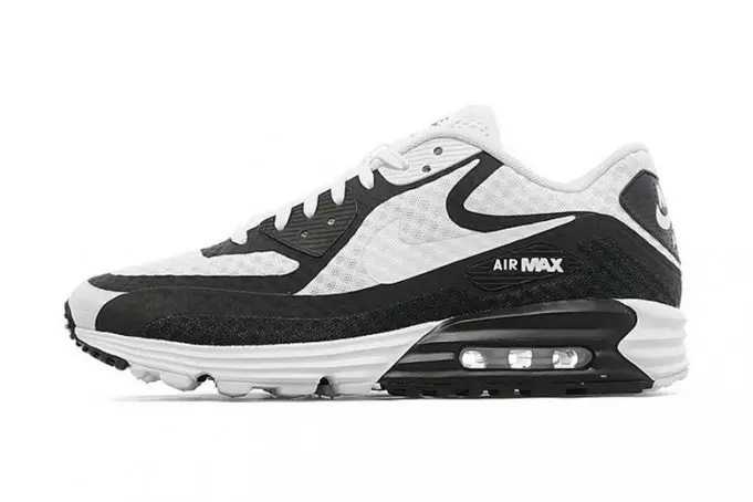 Nike Air Max Lunar90 Breeze Nyeupe Nyeusi