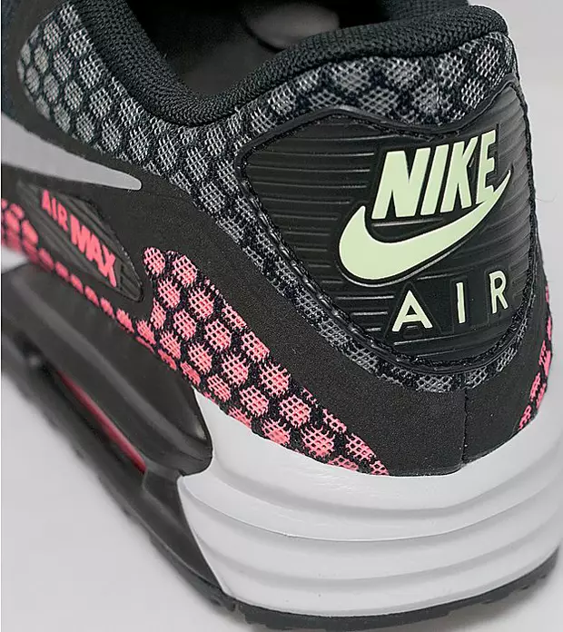 Nike Air Max 90 לונאַר בריז שוואַרץ הייס לאַוואַ