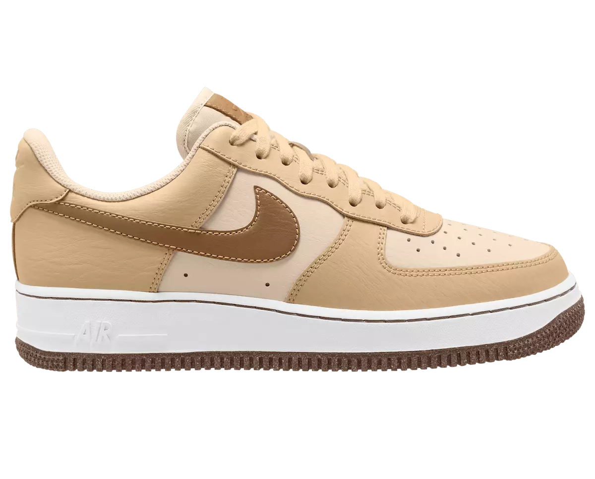 Nike Air Force 1 Low EMB Pearl White Ale Brown Sesame White DQ7660-200 Fecha de lanzamiento