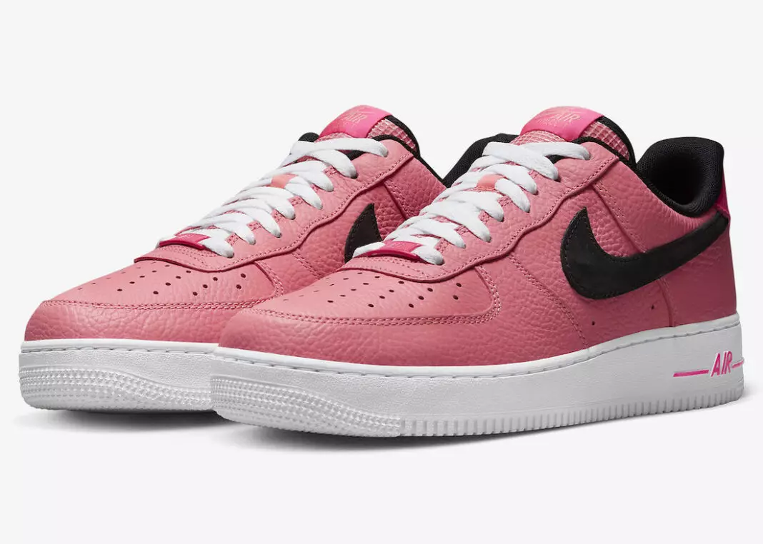 Nike Air Force 1 Lëkurë e rrahur me ngjyrë rozë të ulët DZ4861-600 Data e publikimit