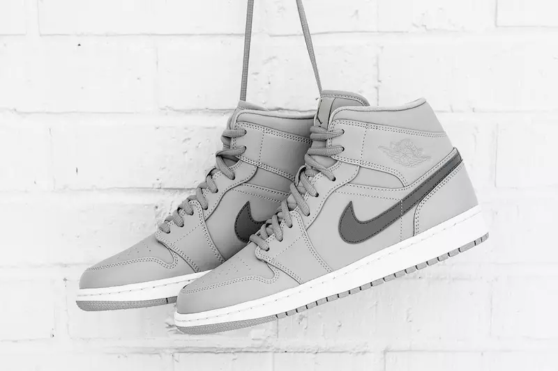 Air Jordan 1 Mid Release in Wolf Grey e Cool Grey