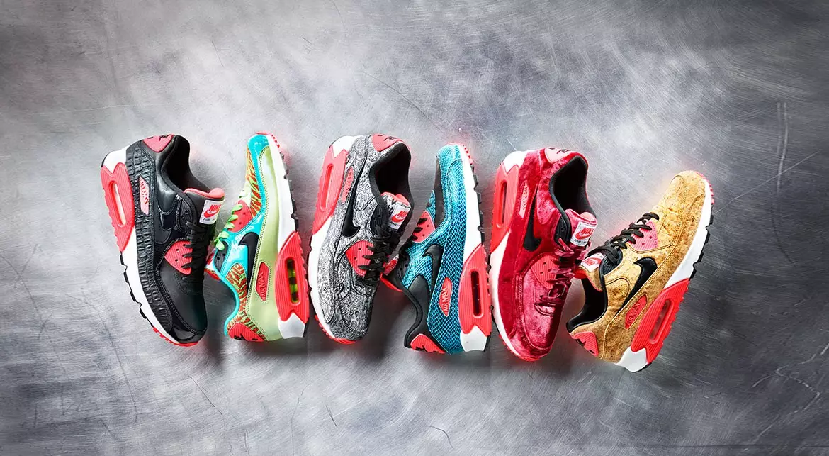 Coleção de 25 anos do Nike Air Max 90