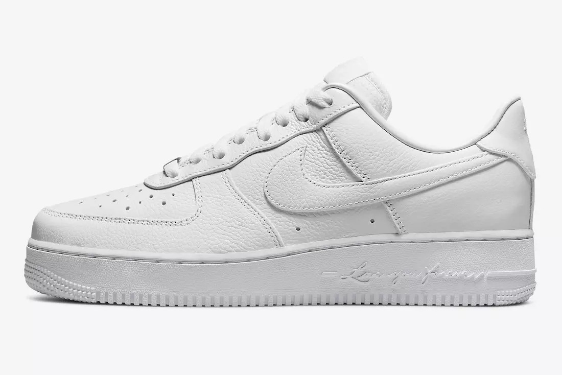 Drake NOCTA Nike Air Force 1 Low White CZ8065-100 izlaišanas datums