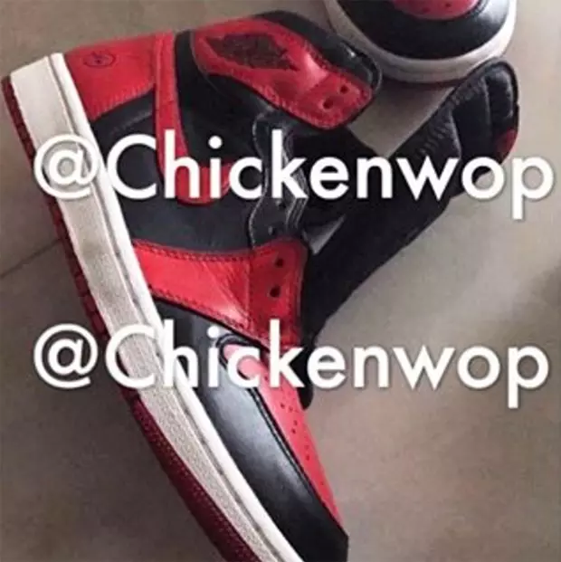 parcha dizayn Air Jordan 1 Bred Manned Alternate