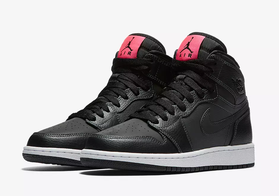 Air Jordan 1 High GS Czarny Różowy 332148-004