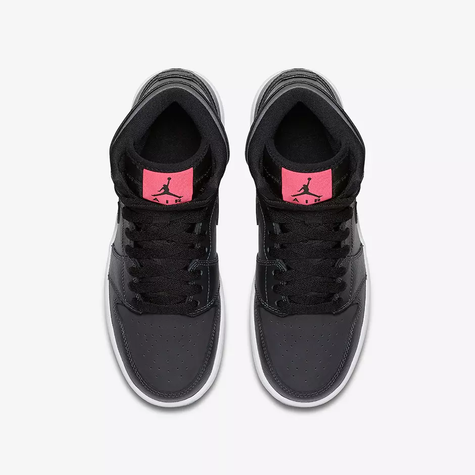 Air Jordan 1 High GS שחור ורוד 332148-004