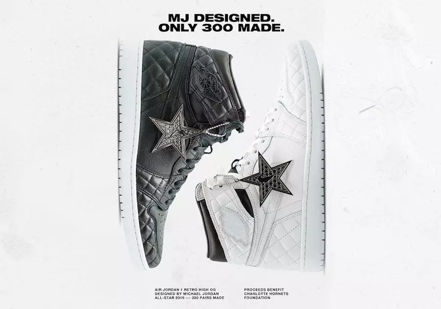 Ημερομηνία κυκλοφορίας δημοπρασίας Air Jordan 1 Charlotte All-Star 300 Pairs