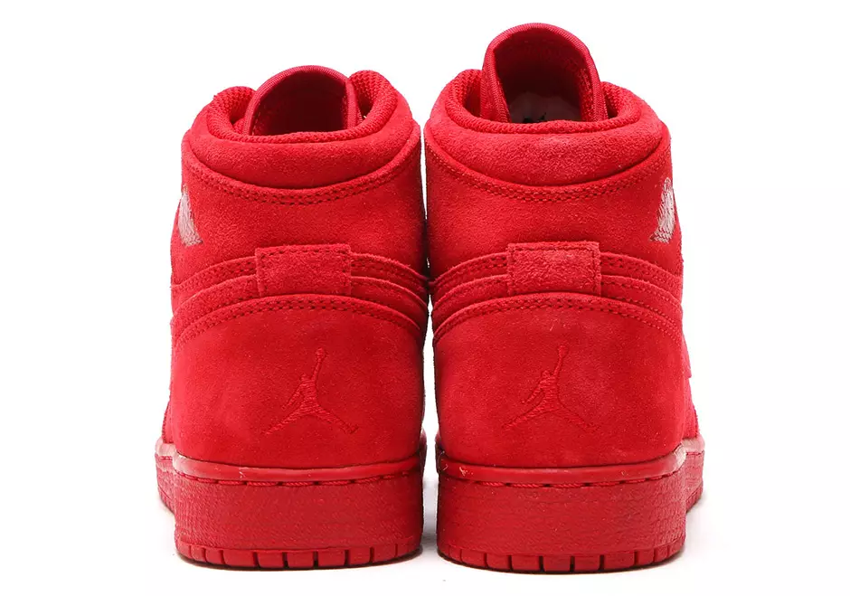 Air Jordan 1 Red Suede Šedá Suede