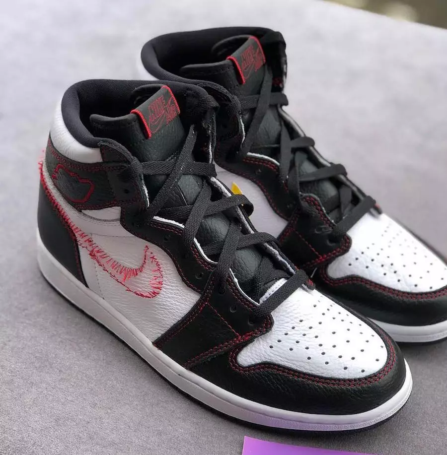 Air Jordan 1 Retro High OG თეთრი შავი დინამიური ყვითელი უნივერსიტეტი წითელი 555088-170 გამოშვების თარიღი