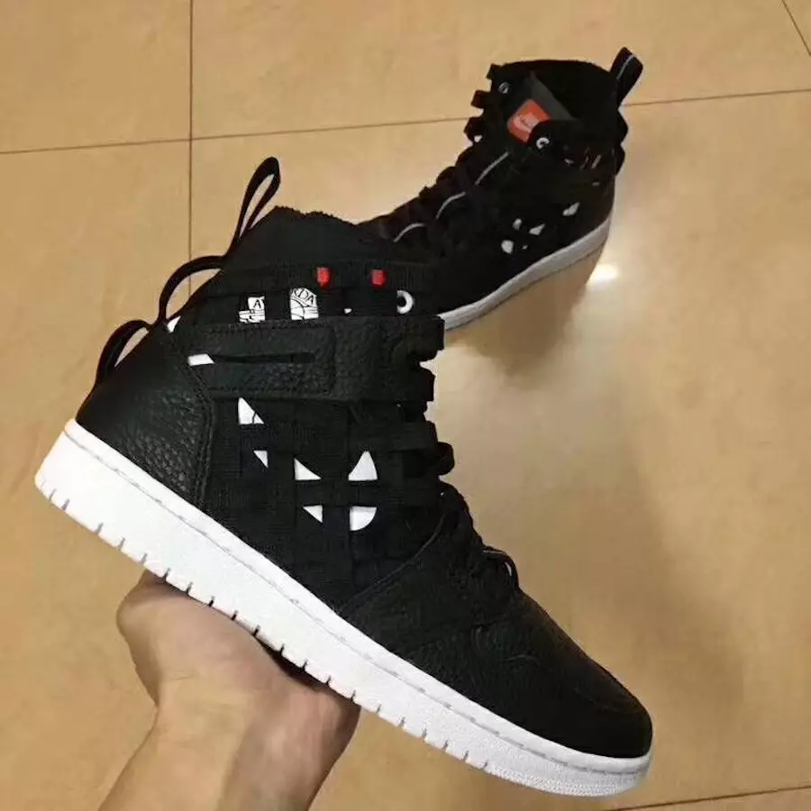 Air Jordan 1 Lasta Dubh Miotalach Silver Blazer Orange Bán CD6757-001 Dáta Eisiúna