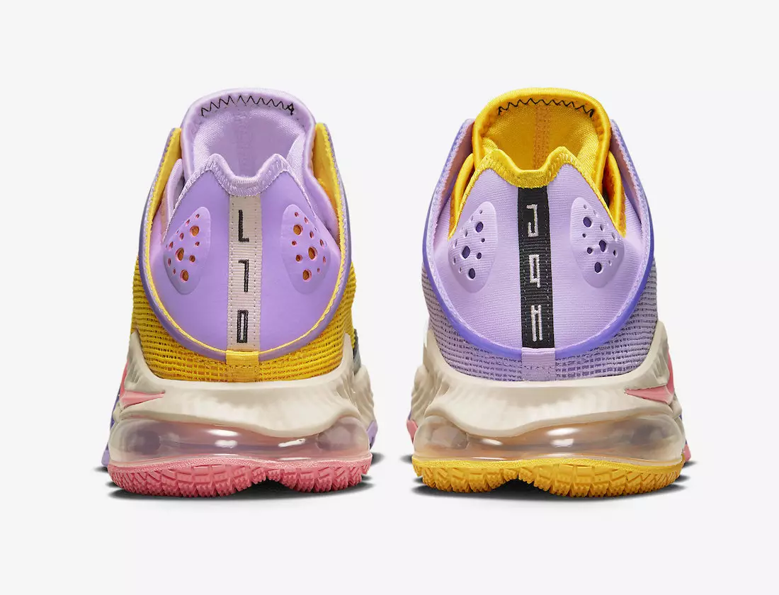 Fecha de lanzamiento de Nike LeBron 19 Low Lilac Pink Glaze Dark Smoke Grey DO9829-500