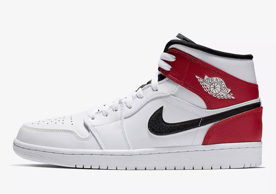 Air Jordan 1 Mid White Red Black 554724-116 Шығарылған күні