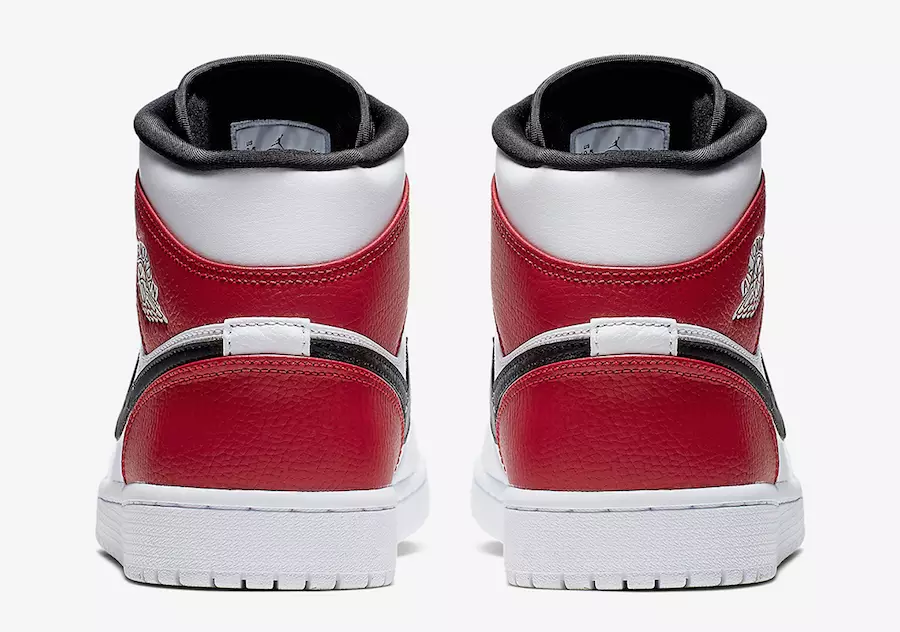 Air Jordan 1 Mid White Red Black 554724-116 გამოშვების თარიღი