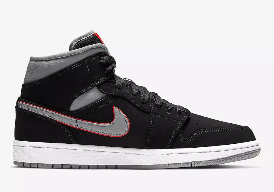 Air Jordan 1 Дунд хар саарал улаан 554724-060 худалдаанд гарсан огноо