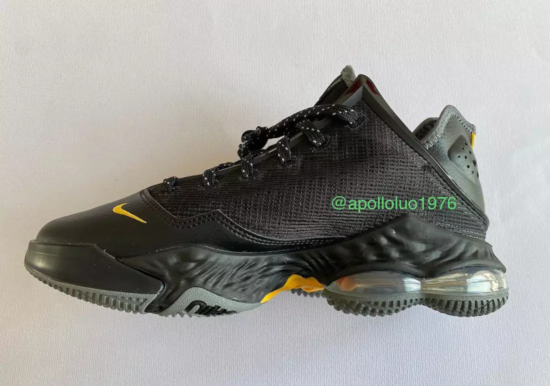 Nike LeBron 19 Low Witness Black University Tarikh Keluaran Emas