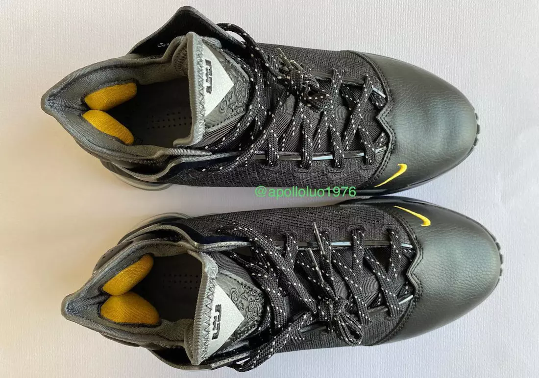 Nike LeBron 19 Low Witness Black University Tarikh Keluaran Emas