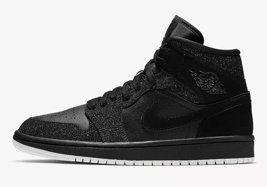 Air Jordan 1 WMNS Glitter Black White BQ6472-001 تاريخ الإصدار