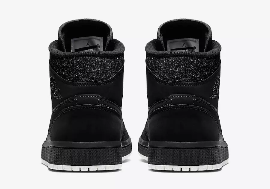 Air Jordan 1 WMNS Glitter შავი თეთრი BQ6472-001 გამოშვების თარიღი