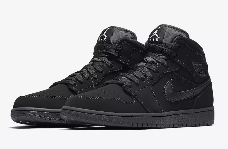 Air Jordan 1 Mid Noir Blanc 554724-040