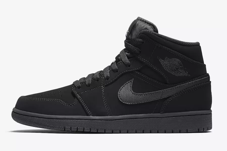 Air Jordan 1 Orta Qara Ağ 554724-040