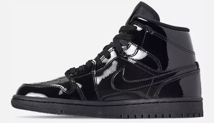 Air Jordan 1 középső lakkbőr fekete BQ6472-002