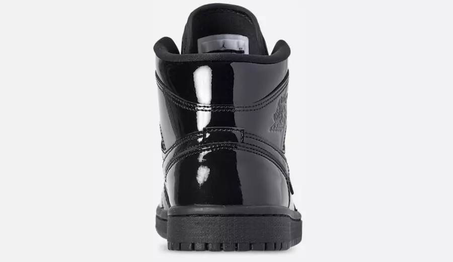 Air Jordan 1 Mid in pelle verniciata nera BQ6472-002