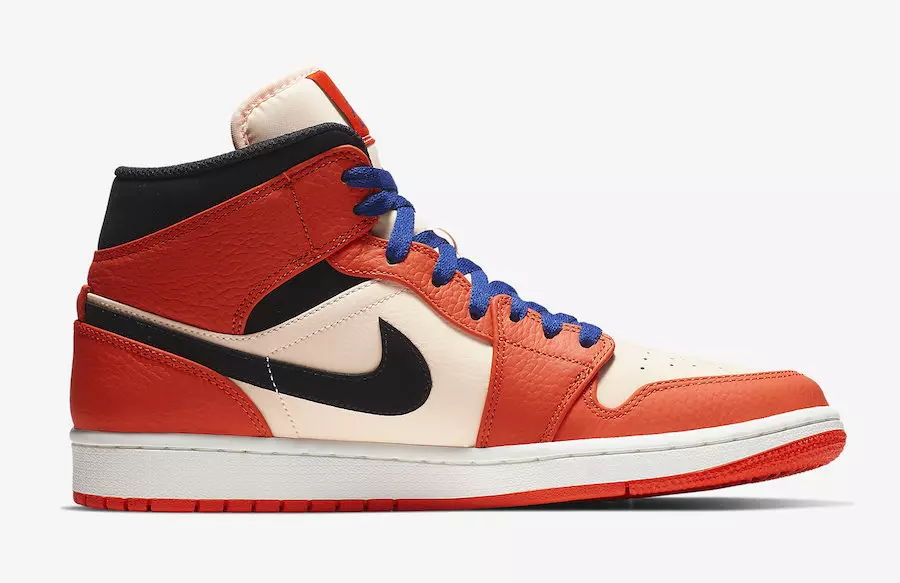 Air Jordan 1 Mid Team Orange 852542-800 Útgáfudagur