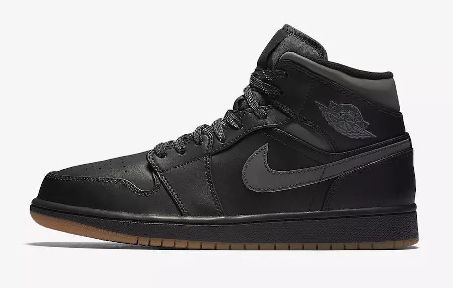 Air Jordan 1 Mid Winterized Negras Gum AA3992-002