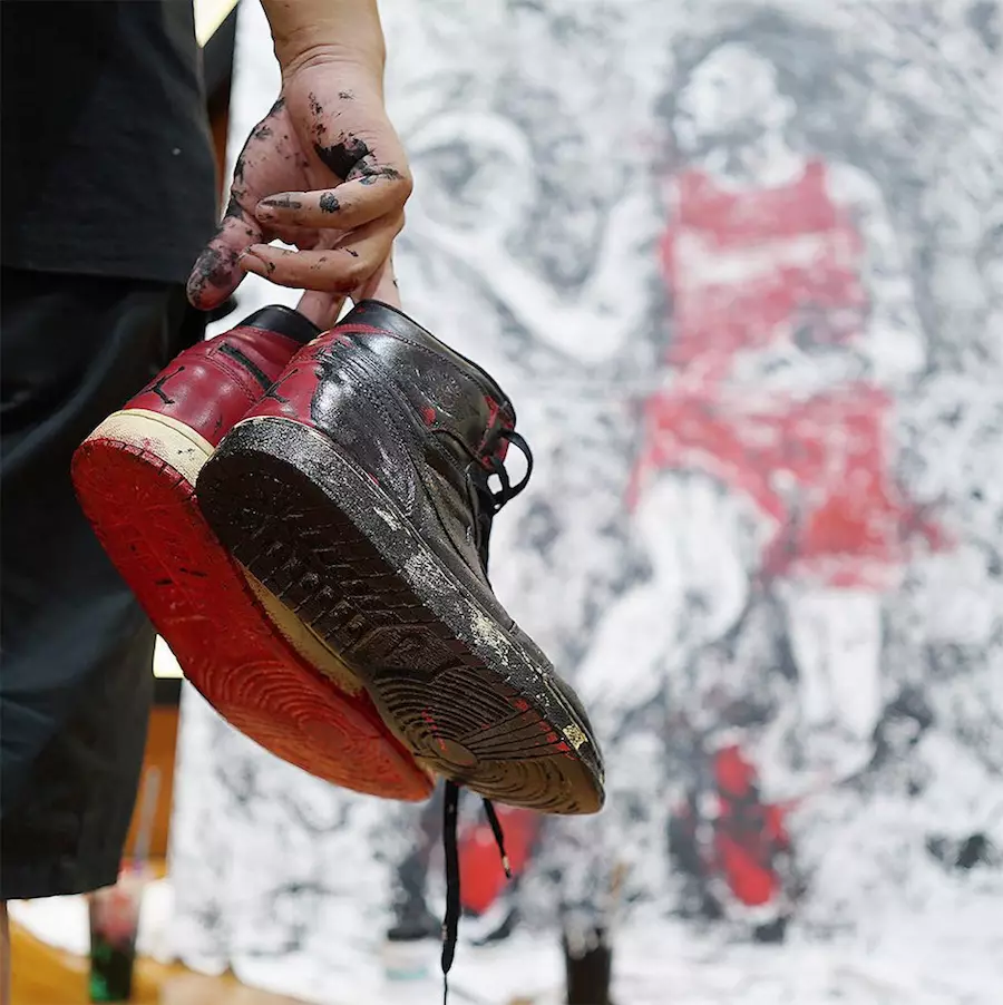 Air Jordan 1 Banned Paintbrush Michael Jordan