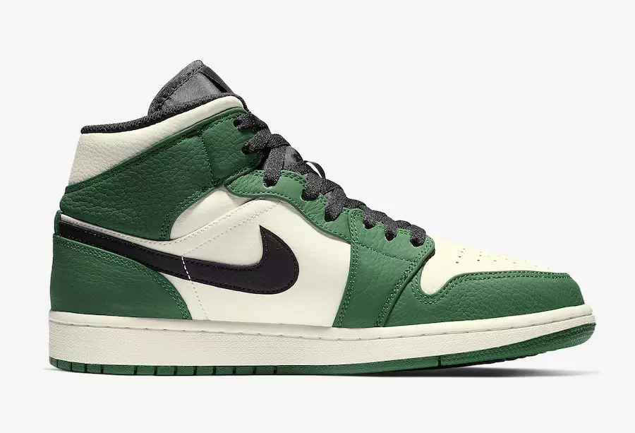 Air Jordan 1 Mid Pine Green 852542-301 تاريخ الإصدار