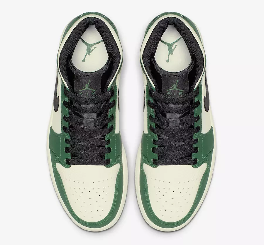 Air Jordan 1 Mid Pine Green 852542-301 تاريخ الإصدار