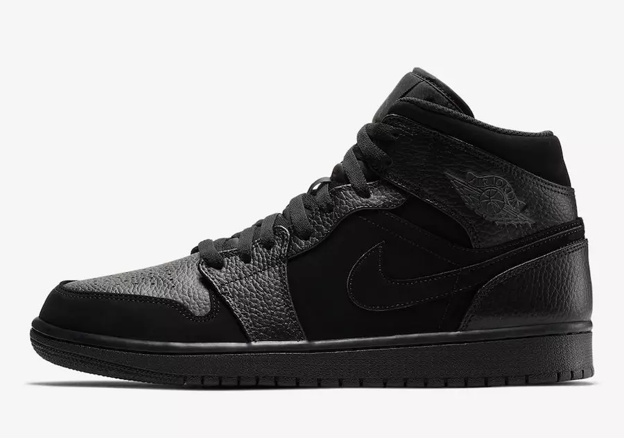 Air Jordan 1 Mid Triple Black 554724-064 تاريخ الإصدار