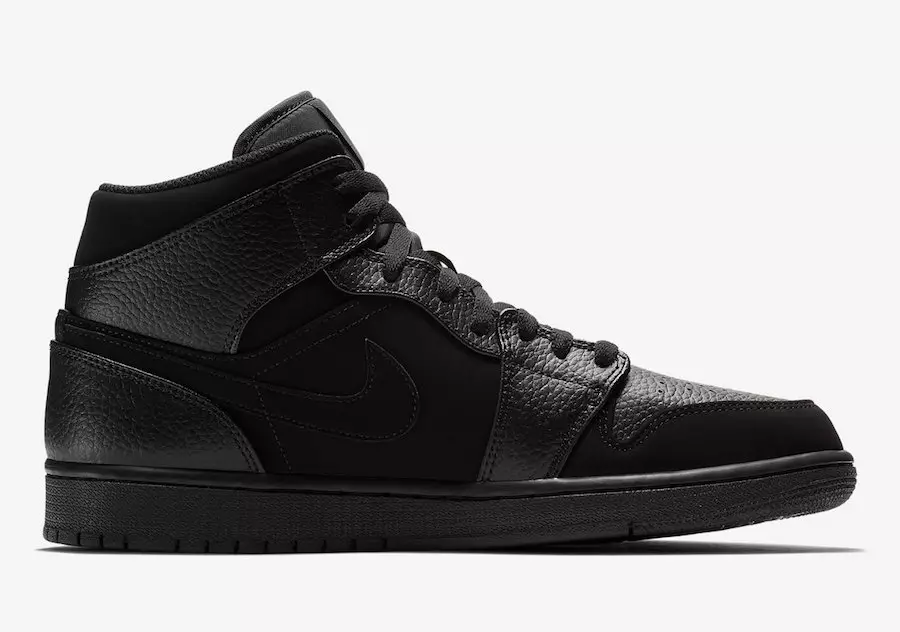 Air Jordan 1 Mid Triple Black 554724-064 Թողարկման ամսաթիվ