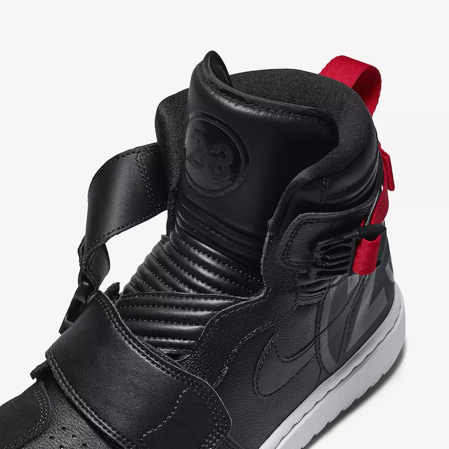 Air Jordan 1 Moto Svart Röd Vit AT3146-001 Utgivningsdatum