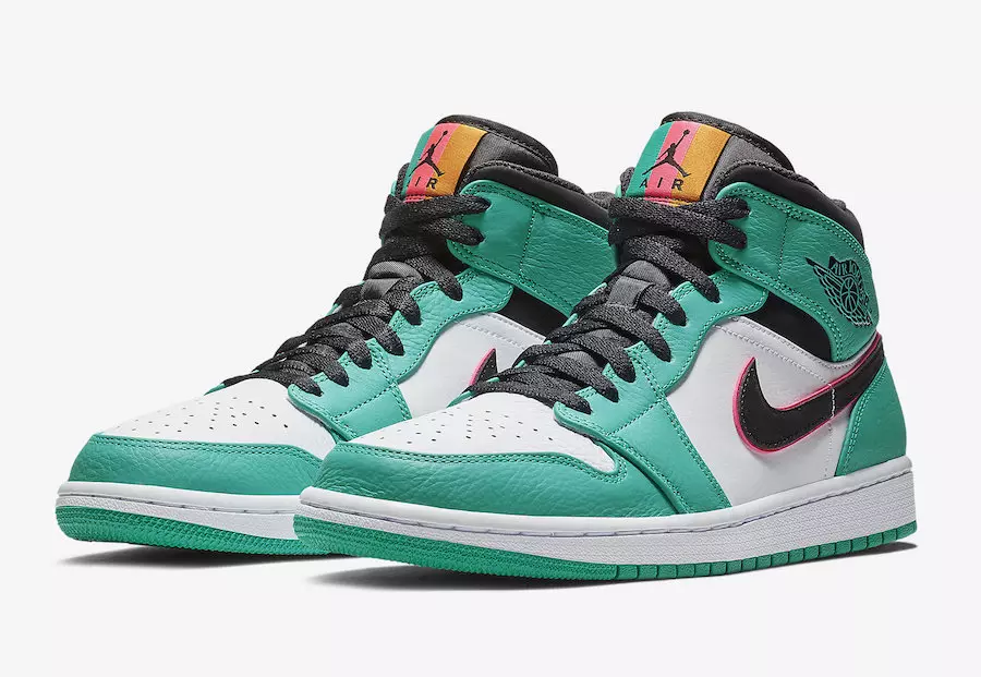 Air Jordan 1 Mid South Beach Turbo Yeşil 852542-306 Çıkış Tarihi