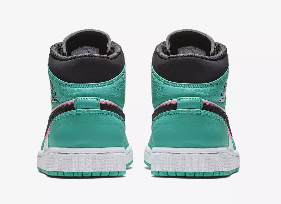 Air Jordan 1 Mid South Beach Turbo Green 852542-306 Datum izdavanja