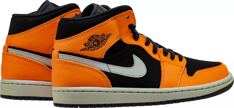 Air Jordan 1 Mid Naranja Negro 554724-062