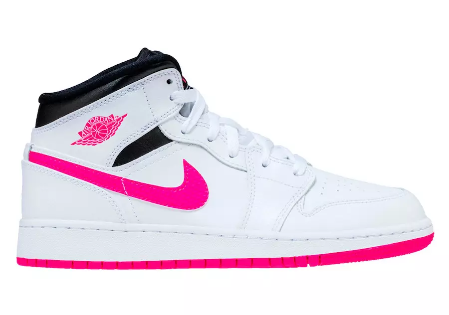 Air Jordan 1 Orta Hiper Pembe 555112-106