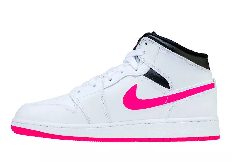 Air Jordan 1 Orta Hiper Pembe 555112-106