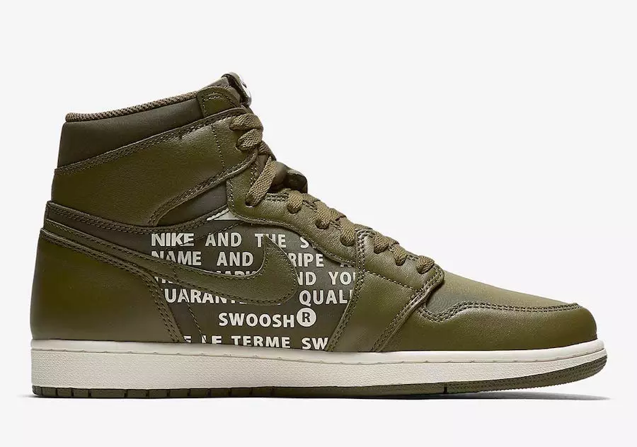 Air Jordan 1 High OG Olive Canvas 555088-300 Data e Publikimit