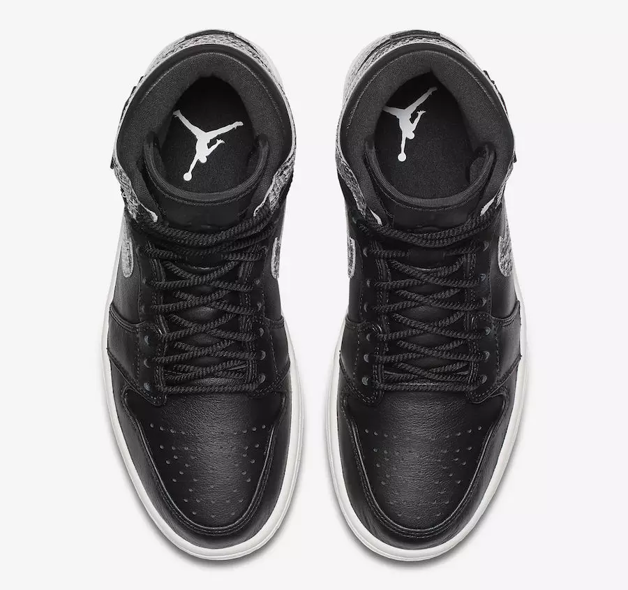 Air Jordan 1 High Premium са змяінай скуры AH7389-014