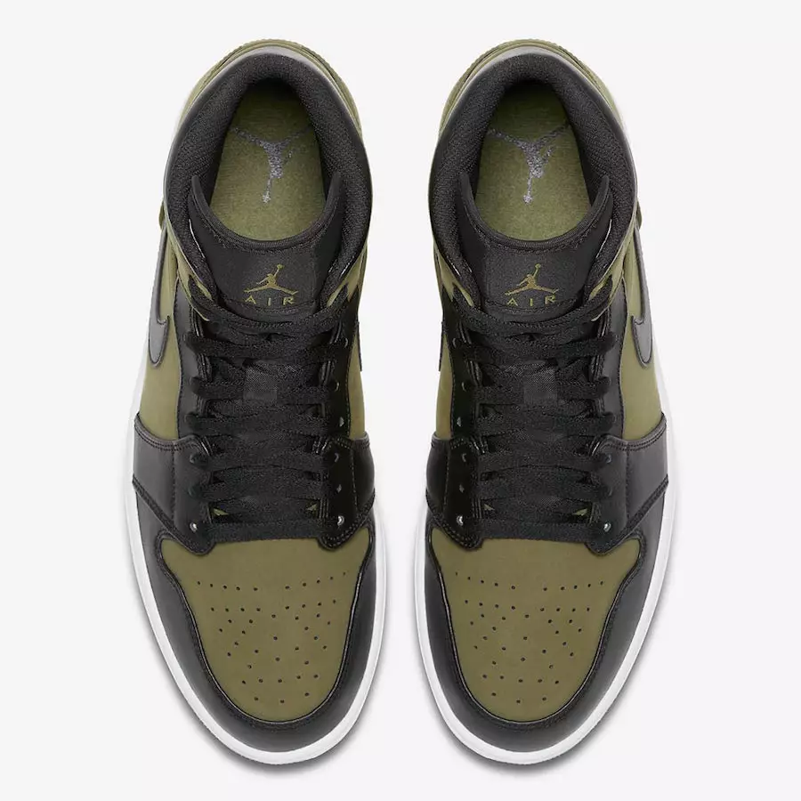 Air Jordan 1 Mëtt Olive Canvas 554724-301