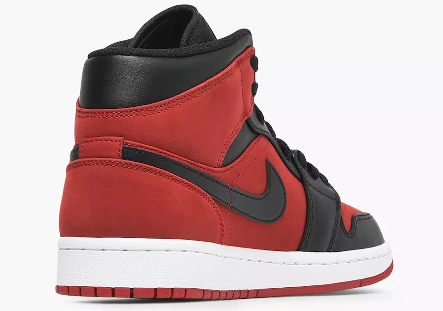 Air Jordan 1 Mid Bred Gym Qırmızı Qara 554724-610