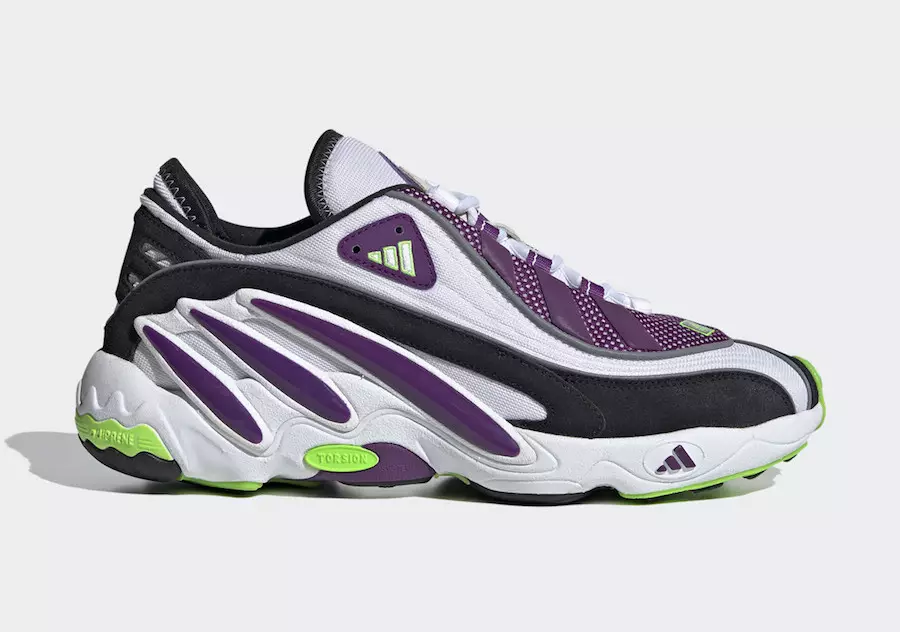 adidas FYW 98 Superficies en Glory Purple y Solar Green