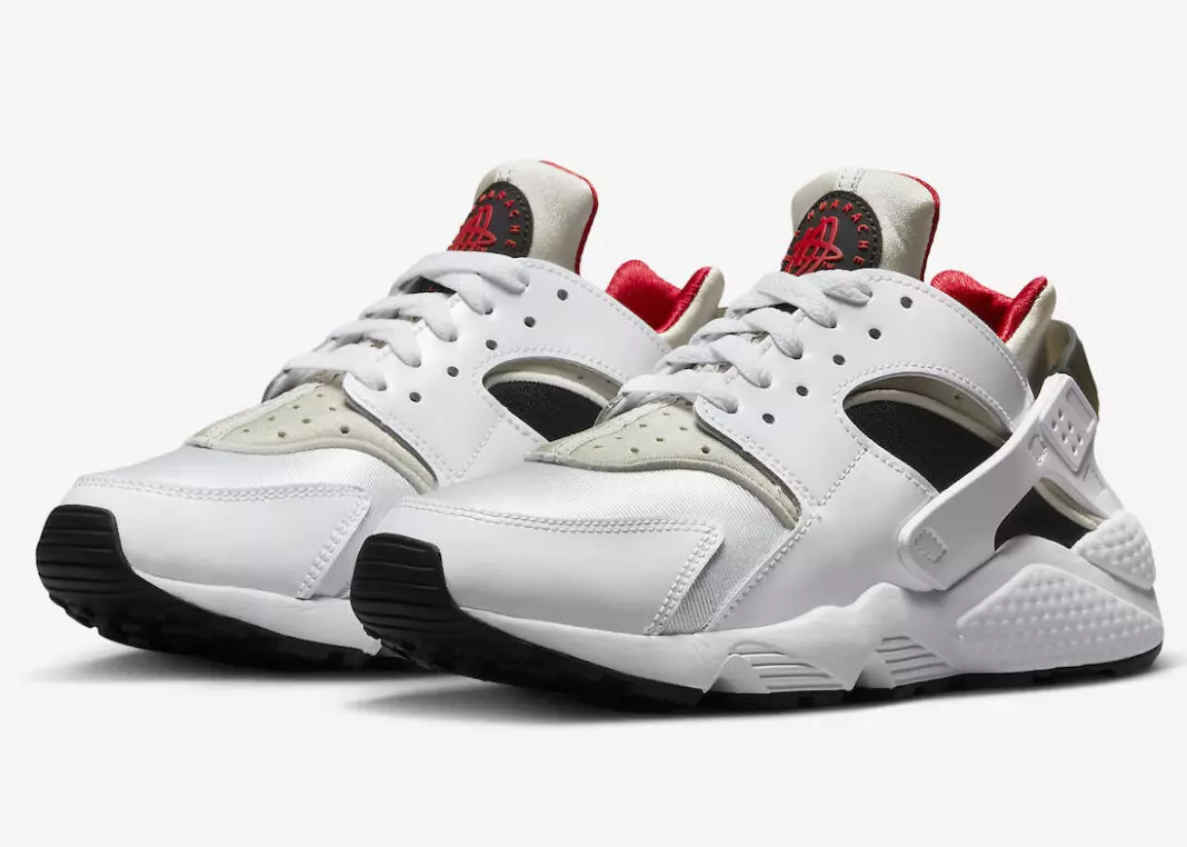 Nike Air Huarache Biały Czarny Czerwony DV6018-100 Data premiery