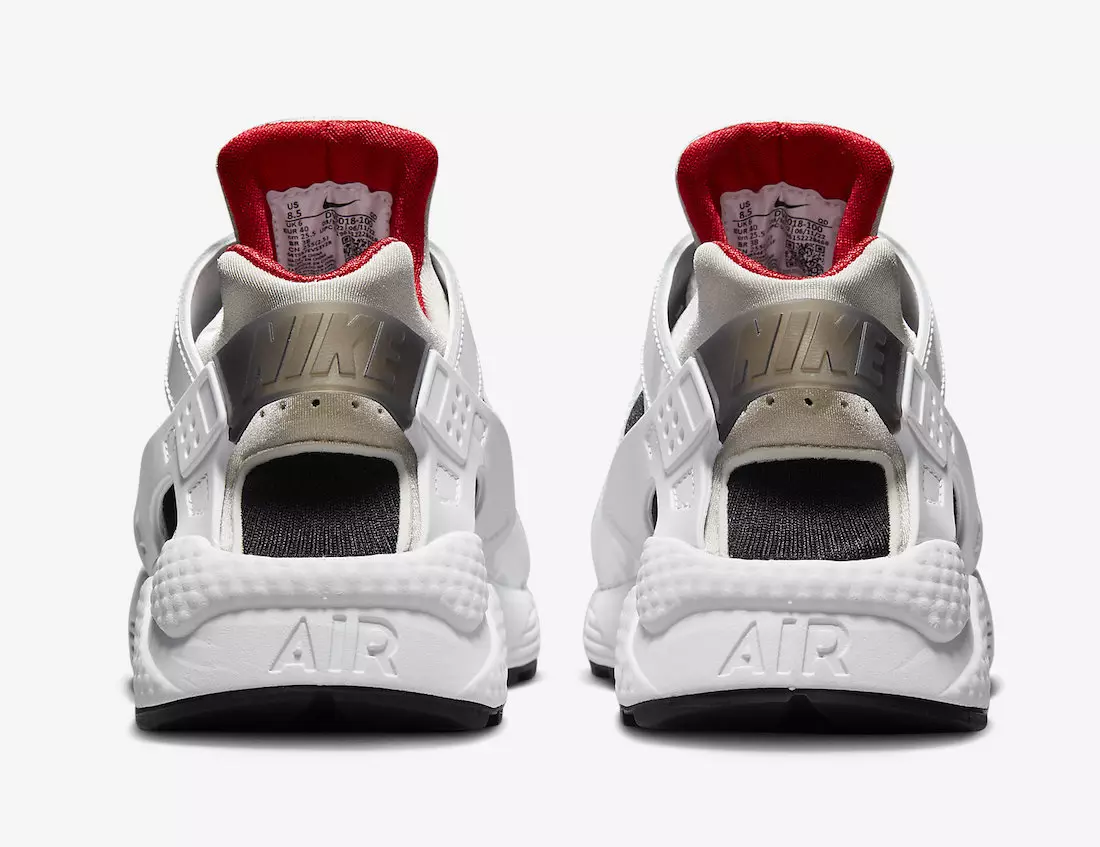 تاریخ انتشار Nike Air Huarache White Black Red DV6018-100