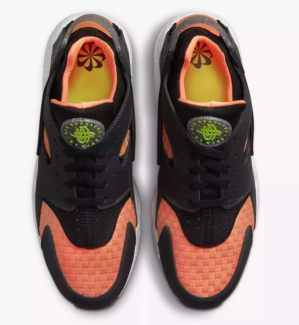 Nike Air Huarache Next Nature Black Orange DQ5013-001 تاريخ الإصدار